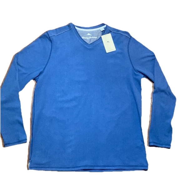 NWT Tommy Bahama V Neck Shirt Golf Pullover Men’s Large NWT - Picture 1 of 8
